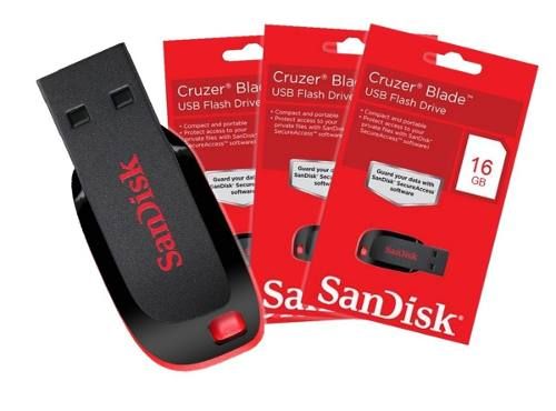 Pen Drive Sandisk 16gb Cruzer Blade