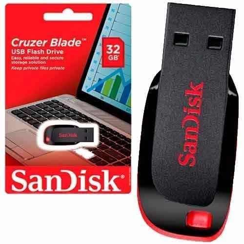 Pen Drive Sandisk 32gb Cruzer Blade